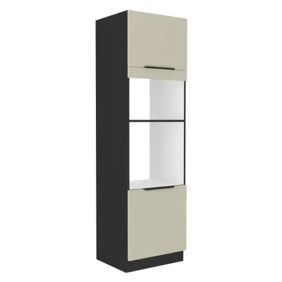 Produktbild von Kondela Schrank für Einbaubackofen Araka 60 DPM-210 2F - Kaschmir / Schwarz