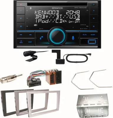 Produktbild von Kenwood DPX-7300DAB Bluetooth DAB Einbauset für Opel Vectra C Signum Corsa Combo