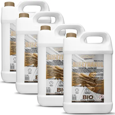 Produktbild von Bioethanol Zimtduft 96,6% 20L für Kamin Universal Rauchfrei Rußfrei GiDeli