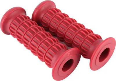 Image de Poignée de guidon en caoutchouc pour moto, poignées universelles, convient pour XL833/CB400/CG125 moto, rouge