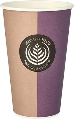 Produktbild von 2000x Pappbecher für Heißgetränke, 0,4 l mit Motiv "To Go" Kaffee Becher