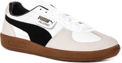 Produktbild von Puma Palermo Leder in Weiß Schwarz – 10 UK - 44.5 EU - 11M US / White Black