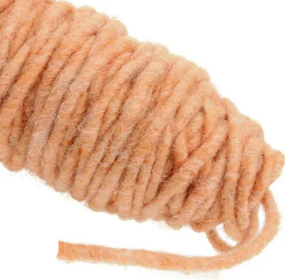 Produktbild von Dochtfaden 55m Hellorange - Jute Bastelschnur, Herbstdeko, DIY, Wolle