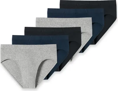 Produktbild von Schiesser 6er Pack 95/5 Organic Baumwolle Mini Slip / Unterhose Mit softem, tonalem Komfortbund, Extra bequemer Beinausschnitt, In perfekt sitzender, elastischer Single-Jersey-Qualität