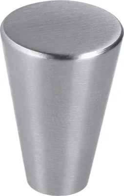 Produktbild von Möbelknopf Schubladenknopf Edelstahl konischer Kommodenknopf 26 x 18mm Knopf massiv Metall