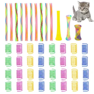 Image de 42 jouets colorés pour chats