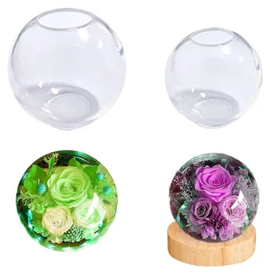 Image de 2 moules en silicone pour sphères en résine - Idéal pour la création de bijoux artisanaux