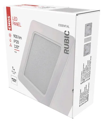 LED svítidlo RUBIC 12 x 12 cm, 9 W, neutrální bílá