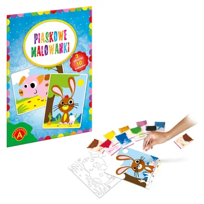 Zdjęcie produktu dla Piaskowe malowanki Świnka i Królik ALEX
