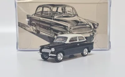 Zdjęcie produktu dla Skoda Octavia (1960) - czarno-biała Brekina 1:87