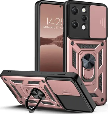 Produktbild von Armor Handyhülle für Xiaomi Redmi 12 Kameraschutz Handy Panzer Case Cover Schutzhülle Outdoor Farbe: Rosegold