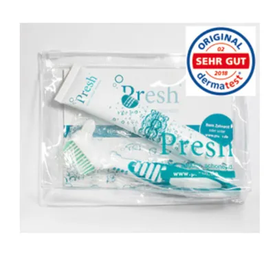 Produktbild von Presh Zahnersatzreiniger Set, Preshgel + Prothesenbürste