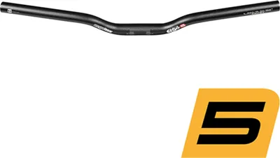Produktbild von Ergotec Bügel ERGO XS, 6°, Ø = 25,4mm, Aluminium, schwarz, SL 5