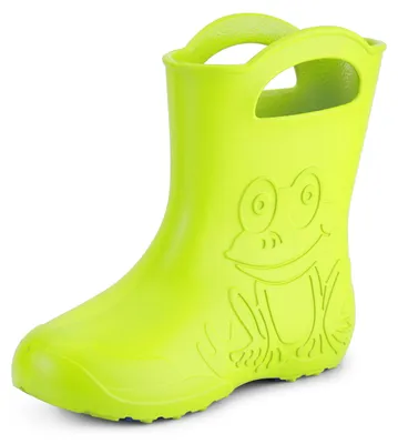 Image de Ladeheid Femmes Bottes de pluie légères en caoutchouc Eva LA-CA-09 (Citron vert, 40/41 UE)