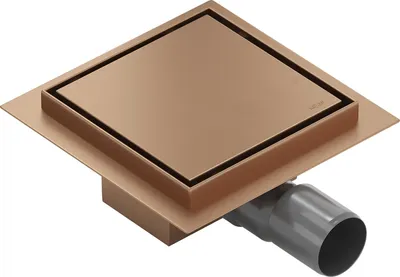 Zdjęcie produktu dla Mexen Flat-Q M13 wpust podłogowy kwadratowy 12 x 12 cm, miedź szczotkowana - 1C10012