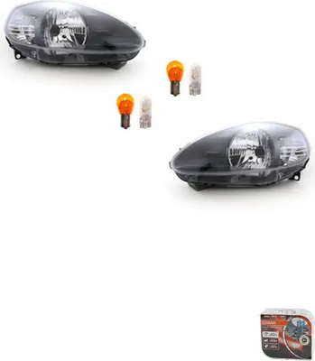 Produktbild von Scheinwerfer + Osram Night Breaker Laser passend für Fiat Punto 199 05-08 Set L R 51806537 51806538 Johns