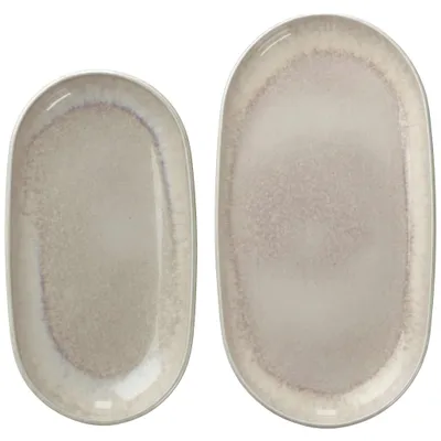 Produktbild von like. by Villeroy & Boch Perlemor Sand Servierplatten-Set 2-teilig