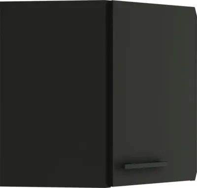 Produktbild von Optifit Eckhängeschrank Madrid420 BxTxH 60 x 34,6 x 57,6 cm anthrazit matt zerlegt Anschlag reversibel KUMA OED606-9+