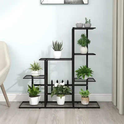 Produktbild von Möbel Blumenständer 94,5x25x88 cm Schwarz Metall - Beete &33276
