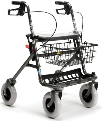Produktbild von Rollator 286b mit Tablett,Korb, Stockhalter,Farbe carbon>>>>