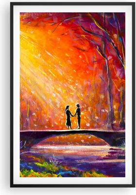 Produktbild von Gerahmtes Poster - Schwarzer Rahmen - Wald Baum Natur - 61x91,5 cm - Wand Bild - Wanddeko - Wandbilder - Kunstposter - Wandposter - Bilderrahmen - Bilder - Kunstdruck - Wandbild - P2BPA61x91-3965