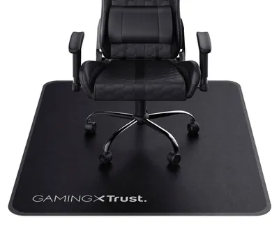 Productafbeelding van Bureaustoelmat 99 x 120 cm - Zwart - Slijtagebestendig - Voor harde vloeren
