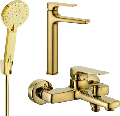 Produktbild von Mexen Lynx R40 Badewannenset, Gold - 745913R40-50