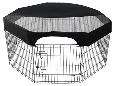 Productafbeelding van Draagbare huisdierbox - 61 cm - Ademend bovenzeil - Veiligheidsnet - UV-bescherming - Eenvoudige installatie - Hondenkennel