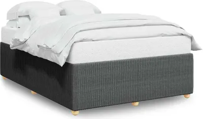 Immagine prodotto di vidaXL Struttura letto senza materasso grigio scuro 140x190 cm tessuto