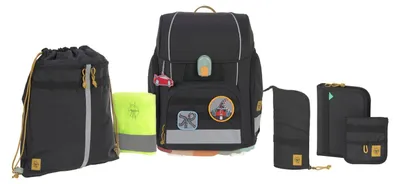 Productafbeelding van Lässig rugzakset, 7-delig, model Boxy Unique, kleur zwart