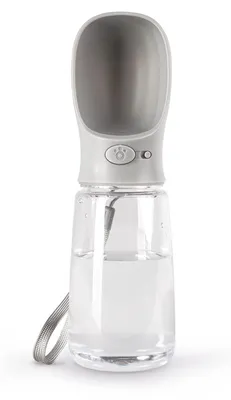 Imagen del producto de Botella para agua para perros, 500 ml, portátil, a prueba de fugas, ideal para llevar de viaje