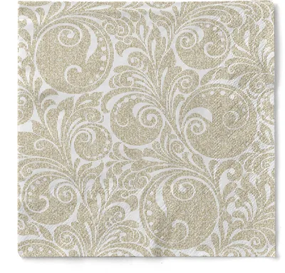 Produktbild von Tissue Serviette Jordan in Gold, 40 x 40 cm, 100 Stück - Mank - Ornamente