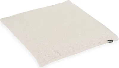 Produktbild von H.O.C.K. Fino Plush Sitzkissen Teddystoff Bouclé BLISS 40x40x6cm weiß ecru Plüsch
