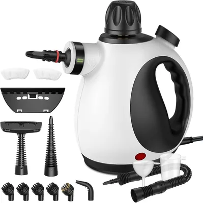 Produktbild von Tragbarer Dampfreiniger, 14 Zubehörteile, multifunktional, für Küche