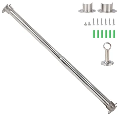 Ausziehbare Kleiderstange Edelstahl 34-50 cm verstellbar