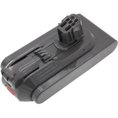 A product shot of a vacuum cleaner battery pack.