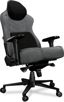 Produktbild von YUMISU Gaming Stuhl 2053 Magnetic Verstärkte Stahlkonstruktion, bis 150kg Belastbar, Rückenlehne und Sitz aus Kaltschaum CLOUD Grau Schwarz Stoff