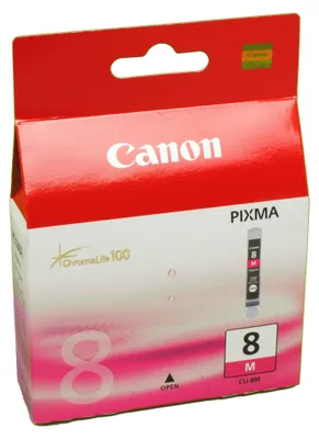 Produktbild von Canon CLI-8M Tinte Magenta, Magenta, Tinte auf Pigmentbasis, 1 Stück(e), 565 Seiten