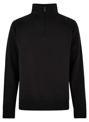 Produktbild von Kustom Kit - Sweatshirt mit kurzem Reißverschluss für Herren LT4222 (3XL) (Schwarz)