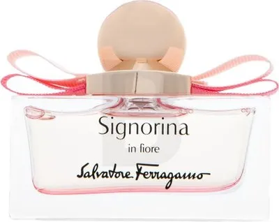 Zdjęcie produktu dla Salvatore Ferragamo Signorina In Fiore, Kobiety, 50 ml, Floral Fruity, ALCOHOL DENAT. (SD ALCOHOL 39-C), PARFUM (FRAGRANCE), AQUA (WATER), LINALOOL, LIMONENE, BENZYL..., 1 szt., 100 mm