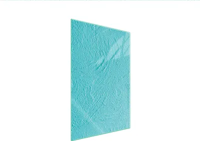 Produktbild von Herdabdeckplatte 35x52 Glaskeramikfeld Abdeckung Spritzschutz Glasplatte Deko Schneidebrett Schiefer Türkis