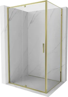Obrázek produktu pro Mexen Exo sprchový kout s otevíráním 120 x 90 cm, průhledný, zlatý - 819-120-090-50-00
