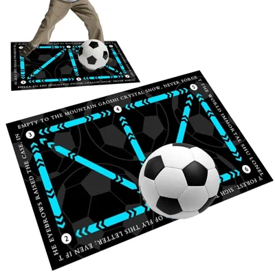 Image de Tapis d'entraînement de football, dimensions 60 x 90 cm, avec surface antidérapante