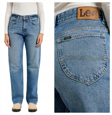 Immagine prodotto di Lee | Jeans da donna modello Rider Classic, colore blu, taglio dritto, jeans casual classici, taglia W28 L31