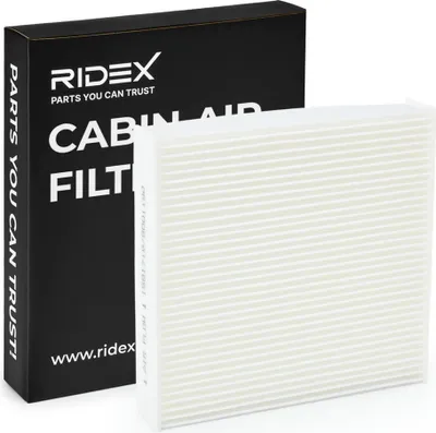 Produktbild von RIDEX 424I0035 Innenraumfilter Pollenfilter für FORD Kuga Mk2 (DM2) für OPEL Corsa E Schrägheck (X15) für SEAT Ibiza III Schrägheck (6L) für AUDI