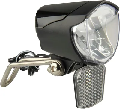 Produktbild von Fischer LED-Fahrradscheinwerfer, Dynamo, 70 Lux, Fahrradlampe mit Parklichtfunktion, LED-Fahrradlampe mit automatischer Dämmerungserkennung