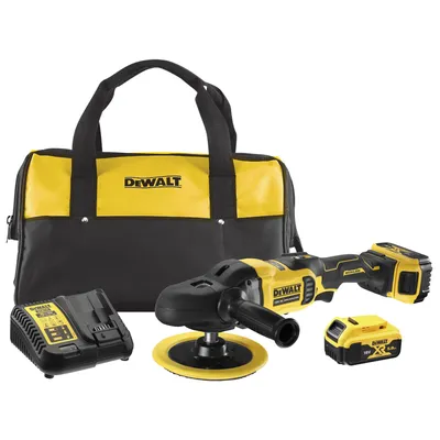 Zdjęcie produktu dla Dewalt Polerka 18V 180Mm 2 Akumulatory X5,0Ah Ładowarka Dcm849P2 Torba
