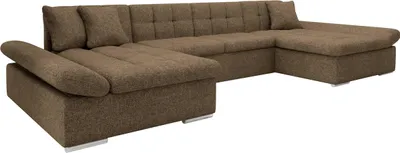 Produktbild von MIRJAN24 Ecksofa Alia mit Regulierbare Armlehnen, U-Form Schlafsofa vom Hersteller mit Zwei Bettkasten, Wohnlandschaft (Farbe: Lux 03)