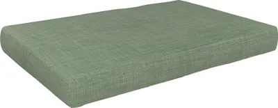 A single green cushion is shown against a white background.