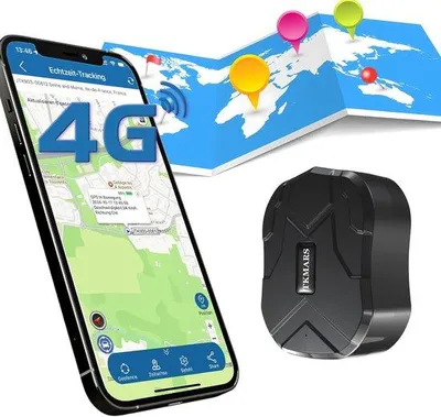 Productafbeelding van GPS-tracker voor auto met 4G en lange batterijduur, waterdicht en sterk magnetisch